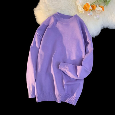 Vīriešu cietie Harajuku silti trikotāžas džemperi, 2022. gada džemperis Vīriešu 15 krāsu ziemas džemperis Vīriešu japāņu vilnas džemperis