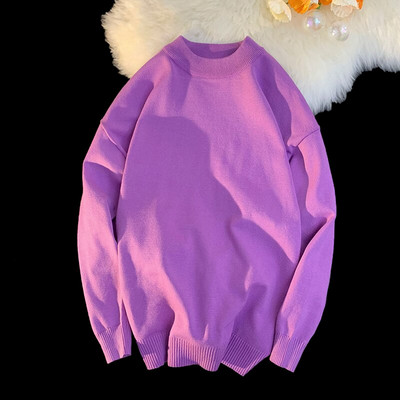 Vīriešu cietie Harajuku silti trikotāžas džemperi, 2022. gada džemperis Vīriešu 15 krāsu ziemas džemperis Vīriešu japāņu vilnas džemperis