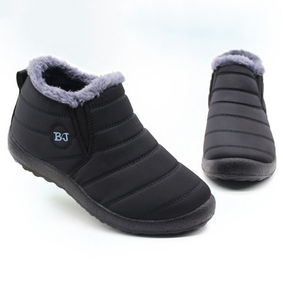 Мъжки ботуши Леки зимни обувки за мъже Ботуши за сняг Водоустойчиви зимни обувки Плюс размер 47 Унисекс зимни ботуши до глезена
