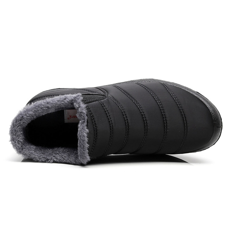 Vīriešu Sniega zābaki Puszābaki Ziemas zābaki Unisex Pāri Jauni vienkrāsaini plīša iekšpuse pret slīdēšanu apakšā silti ūdensizturīgi slēpošanas apavi