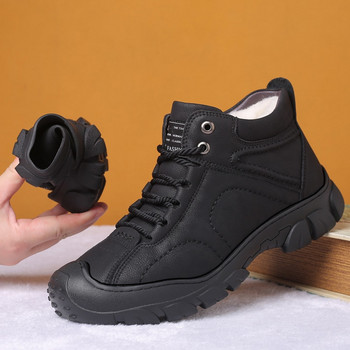 Νέες Snow Boots Προστατευτικές και ανθεκτικές στη φθορά Μπότες Sole Man Ζεστές και άνετες χειμερινές μπότες περπατήματος