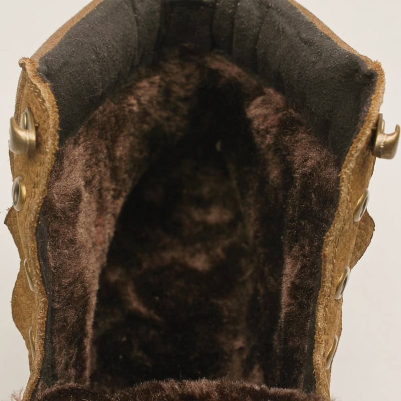 Muške zimske čizme od prave kože ručno rađene tople pune zrnaste kože muške zimske cipele