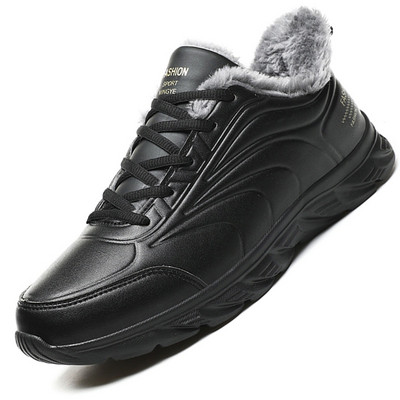 Χειμερινές ανδρικές μπότες Αδιάβροχες μπότες για χιόνι Άνετα αθλητικά παπούτσια Ανδρικά παπούτσια εργασίας Αντιολισθητικά ελαφριά λαστιχένια σόλα Walk Ανδρικά παπούτσια
