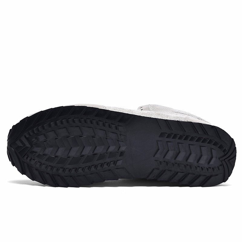 Vyriški batai vandeniui atsparūs žieminiai vyriški lengvi aukšti odiniai batai plius 48 neslystantys šilti sniego batai pliušiniai moteriški avalynė