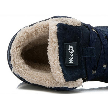 Мъжки ботуши Дамски зимни обувки Модни ботуши за сняг Обувки Големи размери Зимни маратонки Глезени Мъжки обувки Зимни ботуши Черни сини обувки