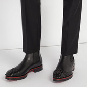 Ανδρικές μπότες Chelsea Rivets Black Punk Handmade Ανδρικές μπότες Δωρεάν αποστολή Αντιολισθητικές Zapatillas De Seguridad Hombre Para Trabajo