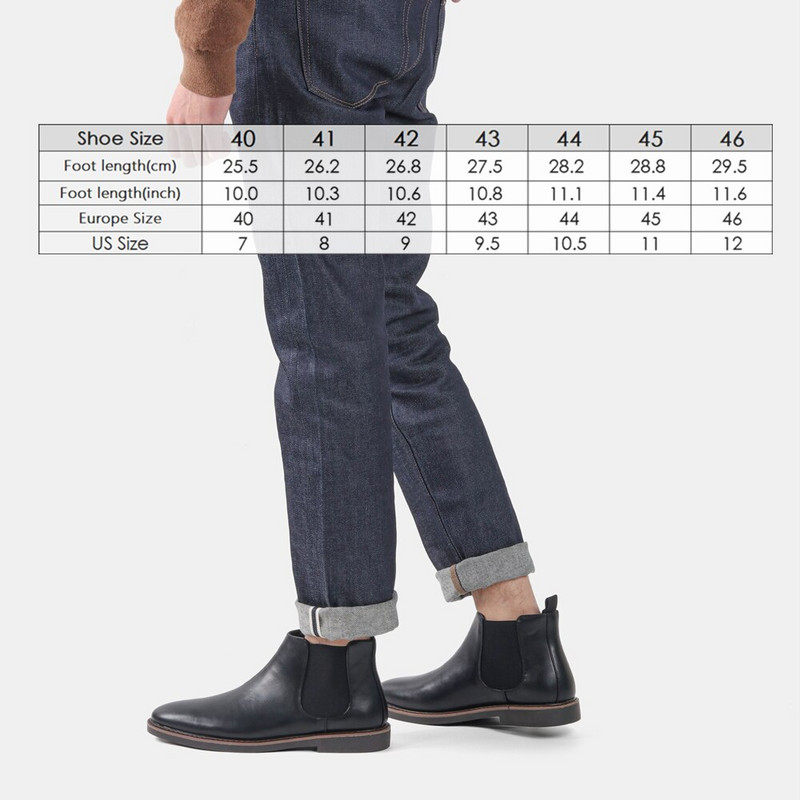 40–46 Chelsea Boots vīriešu 2022. gada zīmola ērti, modes ādas vīriešu zābaki #KD5232