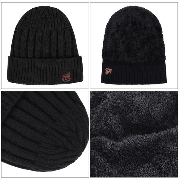 Vīriešu ziemas cepure ar logo, jauns modelis