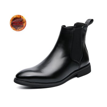 2022 New Men Chelsea Boots Brand Desiginer Classic Italy Μπότες φορέματος Μόδα Casual ζεστά βελούδινα επαγγελματικά μποτάκια μεγάλο μέγεθος 48