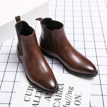 2022 New Men Chelsea Boots Brand Desiginer Classic Italy Μπότες φορέματος Μόδα Casual ζεστά βελούδινα επαγγελματικά μποτάκια μεγάλο μέγεθος 48