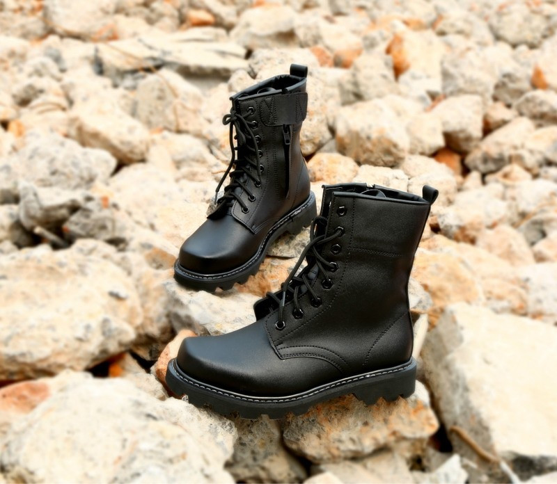 2018 tavaszi és nyári harci csizma bőr férfi középső egyszemélyes Martin csizma biztonsági speciális edzőcipő