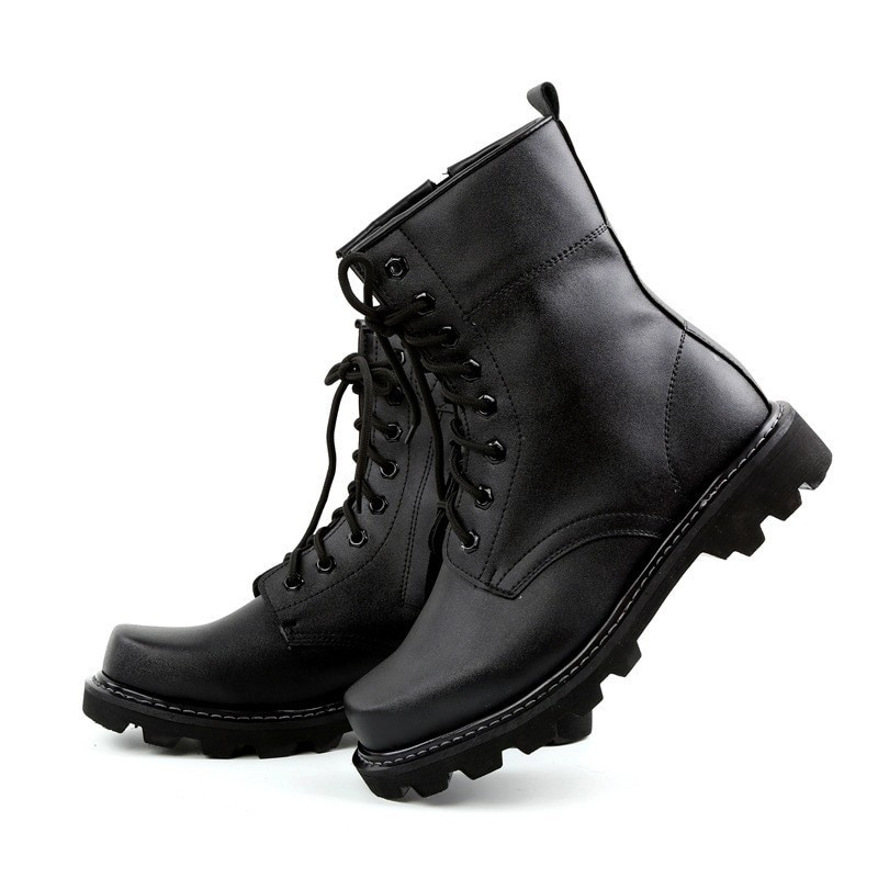 2018 tavaszi és nyári harci csizma bőr férfi középső egyszemélyes Martin csizma biztonsági speciális edzőcipő