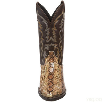 2022 Φθινόπωρο Χειμώνας Νέες Ανδρικές Μπότες Ψηλοτάκουνες Σιδερένιες Κεντημένες Serpentine Western Cowboy Μπότες Ανδρικές μπότες με μύτη