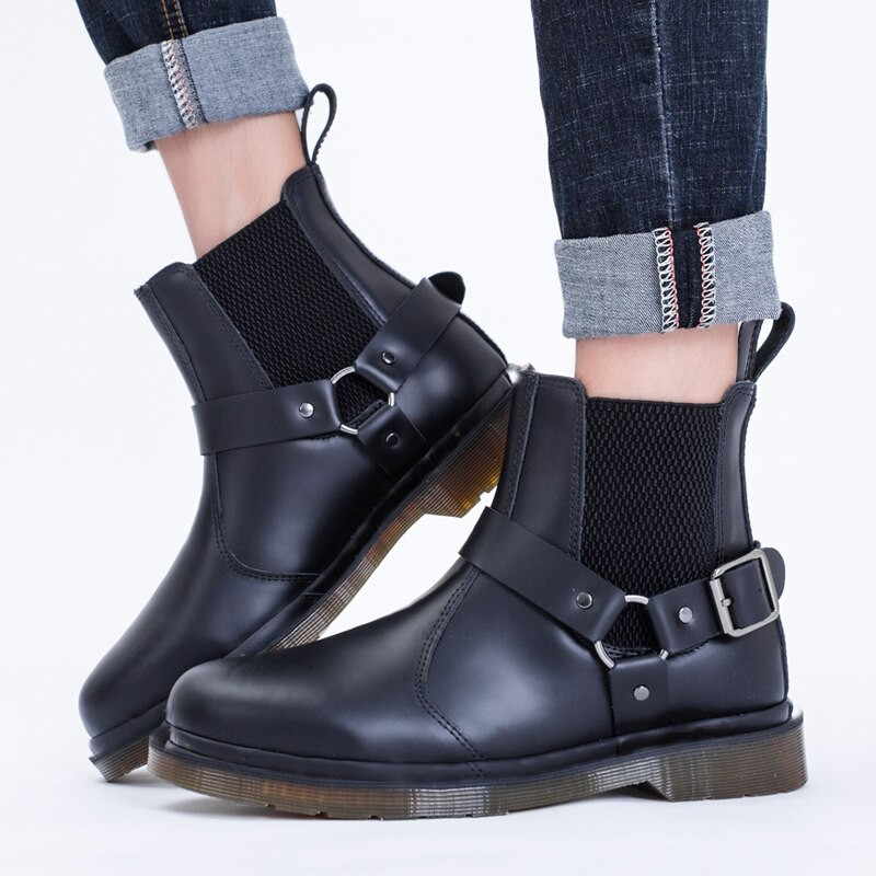 Ανδρικές πολυτελείας Μπότες Chelsea από για ζευγάρια Μόδα μπότες βρετανικού στυλ Hot Sale Dropshipping