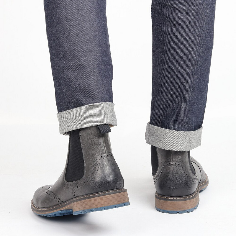 Chelsea Boots Vīriešu augstākās kvalitātes 2022. gada zīmola ērti ādas puszābaki, Brogue stila puszābaki #AL641