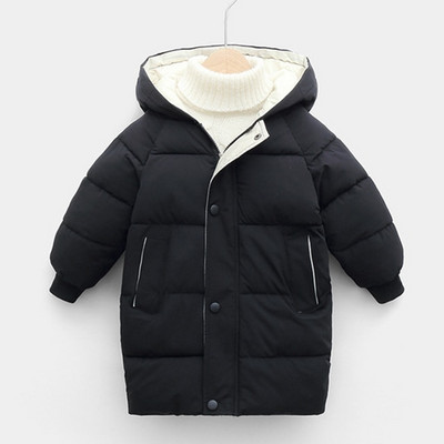 Zēniem Jakas Meitenes Ziemas Mēteļi Bērnu Jakas Mazuļu Biezs Garš Mētelis Bērni Silts Virsdrēbes Mētelis Sniega tērps Virsjakas Apģērbi