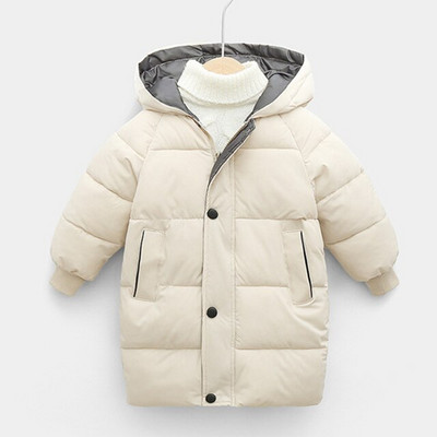 Zēniem Jakas Meitenes Ziemas Mēteļi Bērnu Jakas Mazuļu Biezs Garš Mētelis Bērni Silts Virsdrēbes Mētelis Sniega tērps Virsjakas Apģērbi