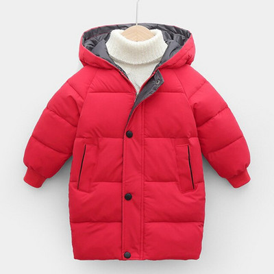 Zēniem Jakas Meitenes Ziemas Mēteļi Bērnu Jakas Mazuļu Biezs Garš Mētelis Bērni Silts Virsdrēbes Mētelis Sniega tērps Virsjakas Apģērbi