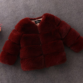 Βρεφικά κοριτσίστικα παλτό από ψεύτικη γούνα Χειμώνας Παιδικά κορίτσια Χριστουγεννιάτικο μακρυμάνικο μπουφάν Ζεστό παιδικό παλτό για κορίτσια Snow παλτό κορίτσια Εξωτερικά ρούχα