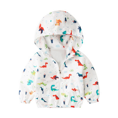 Bērnu jakas Rudens pavasaris Bērnu Virsdrēbes Mēteļi Jauki Dinozauru Multfilmu Jakas Zēniem Zēniem Zēniem Meitenēm Vējjaka 1-7T