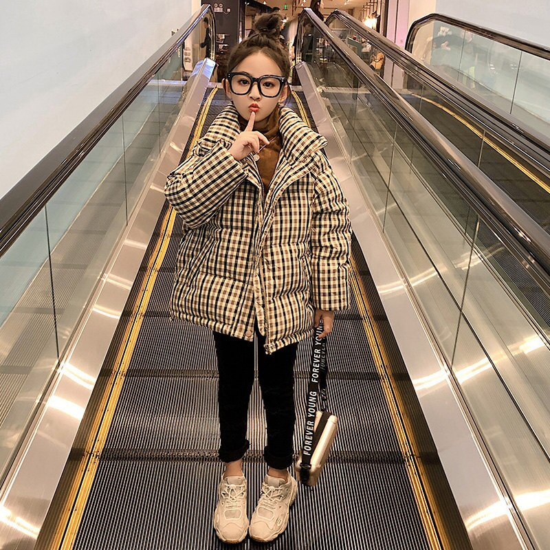 Bērnu kokvilnas jaka 2022 Jauns ziemas mētelis modes bērnu korejiešu virsdrēbes skolas apģērbs meitenes parkas 5 7 9 11 13 14 gadi