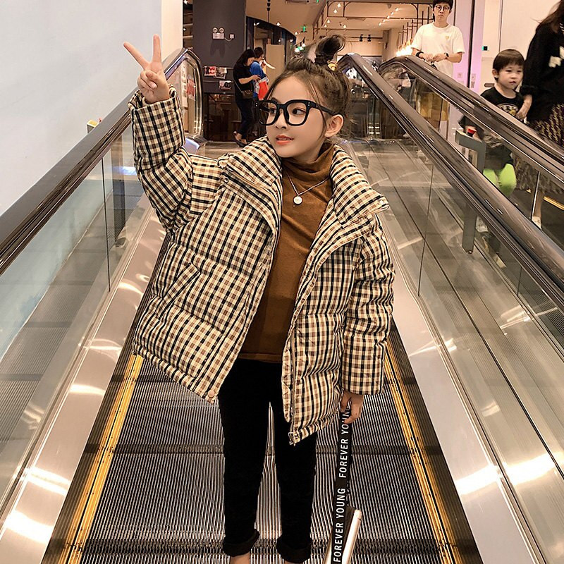 Bērnu kokvilnas jaka 2022 Jauns ziemas mētelis modes bērnu korejiešu virsdrēbes skolas apģērbs meitenes parkas 5 7 9 11 13 14 gadi