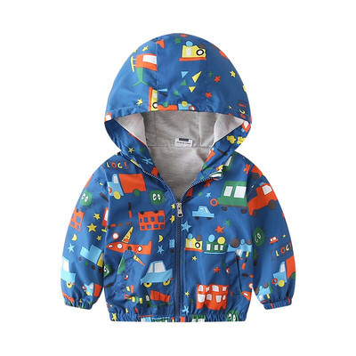 Ρούχα για νήπια 1-7 ετών Ολοκαίνουργιο σχέδιο Παιδικά αγόρια κορίτσια Ανοιξιάτικα παλτό ζεστού αέρα με μπαλόνι με στάμπα με φερμουάρ