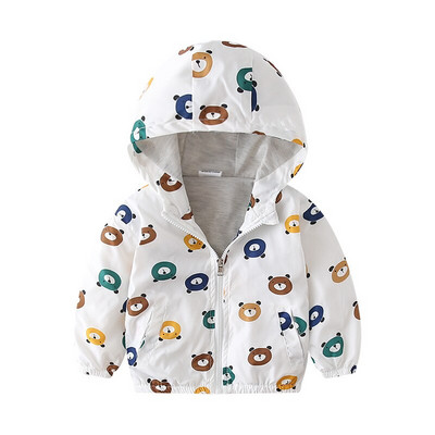 Ρούχα για νήπια 1-7 ετών Ολοκαίνουργιο σχέδιο Παιδικά αγόρια κορίτσια Ανοιξιάτικα παλτό ζεστού αέρα με μπαλόνι με στάμπα με φερμουάρ