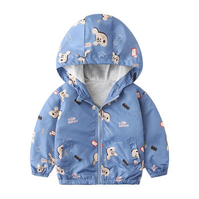 Ρούχα για νήπια 1-7 ετών Ολοκαίνουργιο σχέδιο Παιδικά αγόρια κορίτσια Ανοιξιάτικα παλτό ζεστού αέρα με μπαλόνι με στάμπα με φερμουάρ