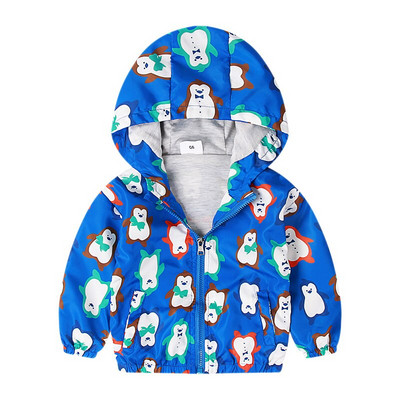 Ρούχα για νήπια 1-7 ετών Ολοκαίνουργιο σχέδιο Παιδικά αγόρια κορίτσια Ανοιξιάτικα παλτό ζεστού αέρα με μπαλόνι με στάμπα με φερμουάρ