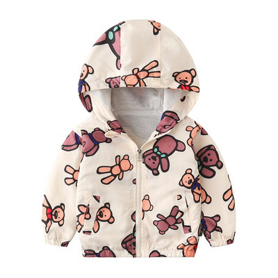 Ρούχα για νήπια 1-7 ετών Ολοκαίνουργιο σχέδιο Παιδικά αγόρια κορίτσια Ανοιξιάτικα παλτό ζεστού αέρα με μπαλόνι με στάμπα με φερμουάρ
