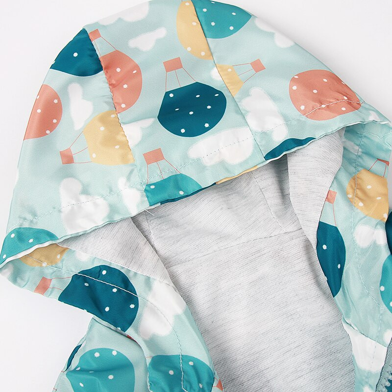 Ρούχα για νήπια 1-7 ετών Ολοκαίνουργιο σχέδιο Παιδικά αγόρια κορίτσια Ανοιξιάτικα παλτό ζεστού αέρα με μπαλόνι με στάμπα με φερμουάρ