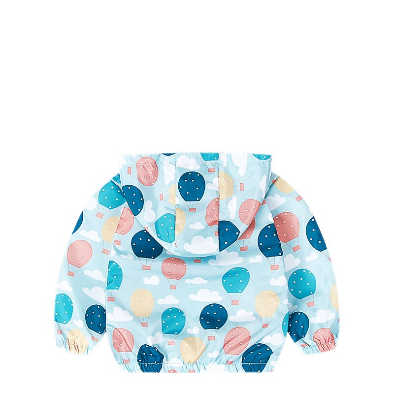 Ρούχα για νήπια 1-7 ετών Ολοκαίνουργιο σχέδιο Παιδικά αγόρια κορίτσια Ανοιξιάτικα παλτό ζεστού αέρα με μπαλόνι με στάμπα με φερμουάρ