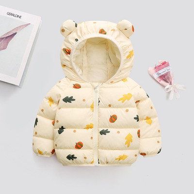 Βρεφικά κοριτσάκια με κουκούλα μπουφάν για παιδιά Cartoon Dinosuar Παλτό Φθινοπωρινό Αγόρια Κινούμενα σχέδια Ζεστό Κορυφή Εξωτερικά ρούχα με φερμουάρ για μωρά JYF