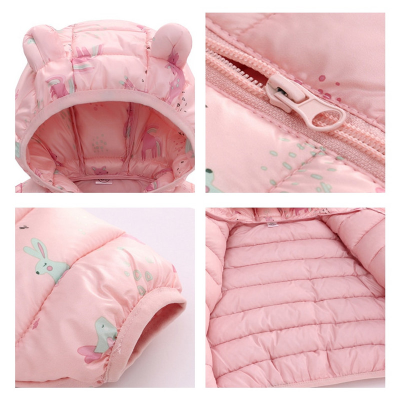 Βρεφικά κοριτσάκια με κουκούλα μπουφάν για παιδιά Cartoon Dinosuar Παλτό Φθινοπωρινό Αγόρια Κινούμενα σχέδια Ζεστό Κορυφή Εξωτερικά ρούχα με φερμουάρ για μωρά JYF