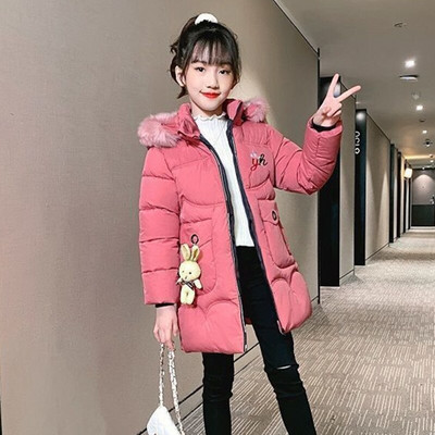 Χειμωνιάτικο παλτό για κορίτσια Μόδα Χοντρό Ζεστό μωρό Κοριτσάκι Χοντρό μπουφάν Fleece Παλτό Parka Παιδικά Εξωτερικά Ρούχα Παιδικό παλτό Ηλικία 3-12 ετών