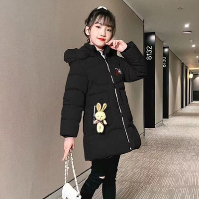 Χειμωνιάτικο παλτό για κορίτσια Μόδα Χοντρό Ζεστό μωρό Κοριτσάκι Χοντρό μπουφάν Fleece Παλτό Parka Παιδικά Εξωτερικά Ρούχα Παιδικό παλτό Ηλικία 3-12 ετών