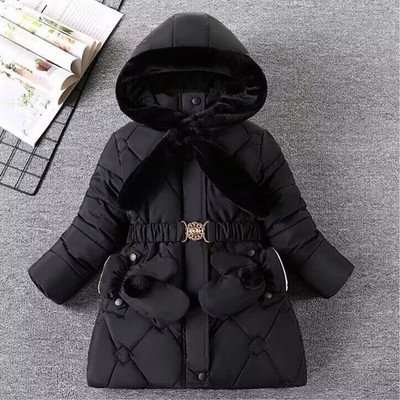 Χειμωνιάτικο παλτό για κορίτσια Μόδα Χοντρό Ζεστό μωρό Κοριτσάκι Χοντρό μπουφάν Fleece Παλτό Parka Παιδικά Εξωτερικά Ρούχα Παιδικό παλτό Ηλικία 3-12 ετών