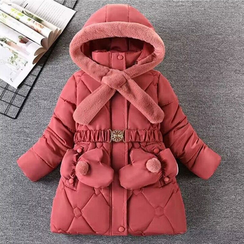 Χειμωνιάτικο παλτό για κορίτσια Μόδα Χοντρό Ζεστό μωρό Κοριτσάκι Χοντρό μπουφάν Fleece Παλτό Parka Παιδικά Εξωτερικά Ρούχα Παιδικό παλτό Ηλικία 3-12 ετών