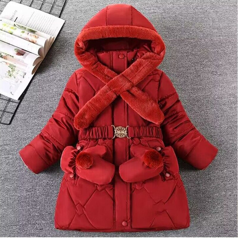 Χειμωνιάτικο παλτό για κορίτσια Μόδα Χοντρό Ζεστό μωρό Κοριτσάκι Χοντρό μπουφάν Fleece Παλτό Parka Παιδικά Εξωτερικά Ρούχα Παιδικό παλτό Ηλικία 3-12 ετών