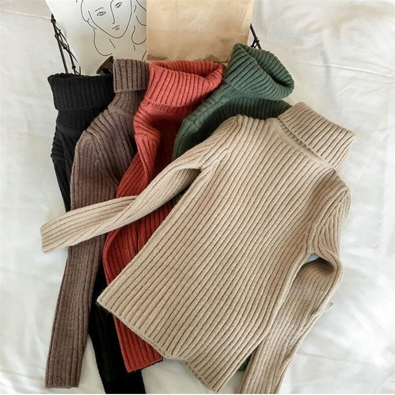 LILIGIRL Βρεφικά κορίτσια Χειμερινό πουλόβερ με ζιβάγκο Ρούχα 2022 Φθινόπωρο Αγόρια Παιδικά Ρούχα Πλεκτά Παιδικά Πουλόβερ