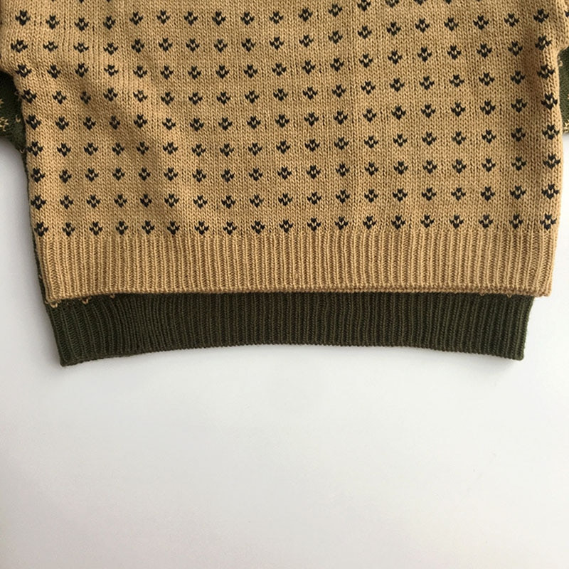 MILANCEL Φθινοπωρινά Παιδικά Ρούχα Αγορικά Πουλόβερ Σύντομο στυλ πουλόβερ για κορίτσια Floral πουλόβερ