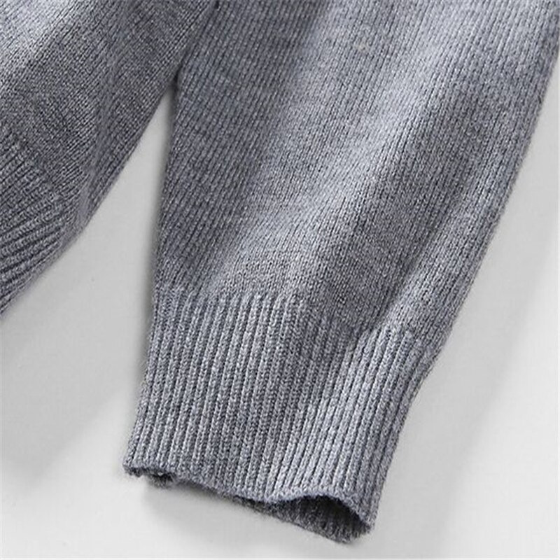 Zimska odjeća za djevojčice Jednobojni dječji pleteni pulover Meka odjeća za djevojčice S dolčevitima Dječja odjeća od 2 do 10 godina