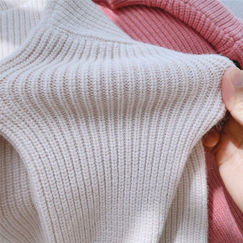 Μονόχρωμο βρεφικό πλεκτό πουλόβερ από μαλακό μαλλί για παιδικά ρούχα 2022 Άνοιξη φθινόπωρο Παιδικά πουλόβερ πουλόβερ από κασμίρ