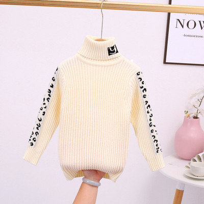 Πουλόβερ για αγόρια Χειμερινά Ρούχα Κοριτσίστικα Λεοπάρ Μόδα Νέα Παιδικά ζιβάγκο Χοντρό Ζεστό Μαλακό Παιδικό Πλέξιμο Κοστούμι