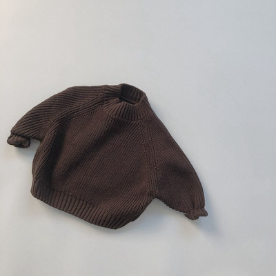 Jauns 2022. gada rudens bērniem, trikotāžas džemperis ar pusapkakli un garām piedurknēm, topi, bērnu apģērbi, zēnu apģērbi, zīdaiņu, meiteņu puloveri, džemperi