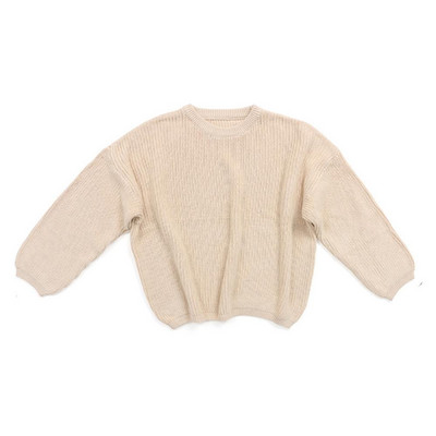 Baby Solid Casual Basic Πουλόβερ με λαιμόκοψη Χοντρό Παιδικό Απαλό Μάλλινο Ρούχα για Αγόρια Κορίτσια Φθινοπωρινά Χειμερινά πουλόβερ με κουκούλα