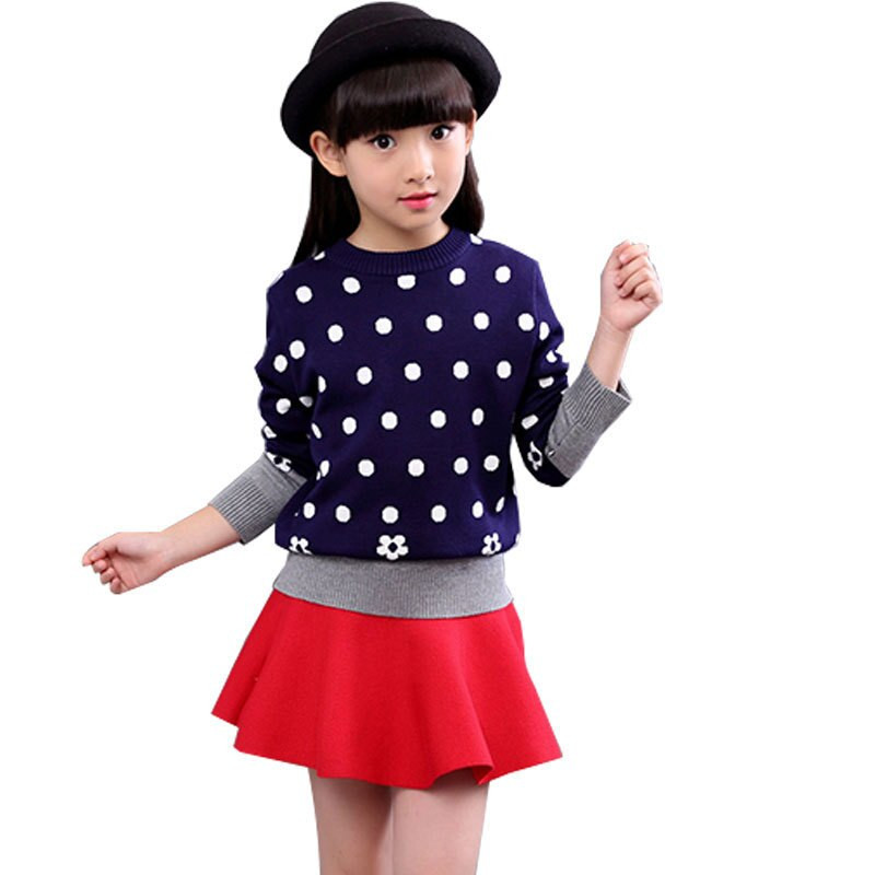 2021. gada rudens ziemas kokvilnas džemperis Meiteņu bērnu pulovers Karikatūra Džemperi Mēteļi Bērnu Apģērbs 6 8 10 12 gadi