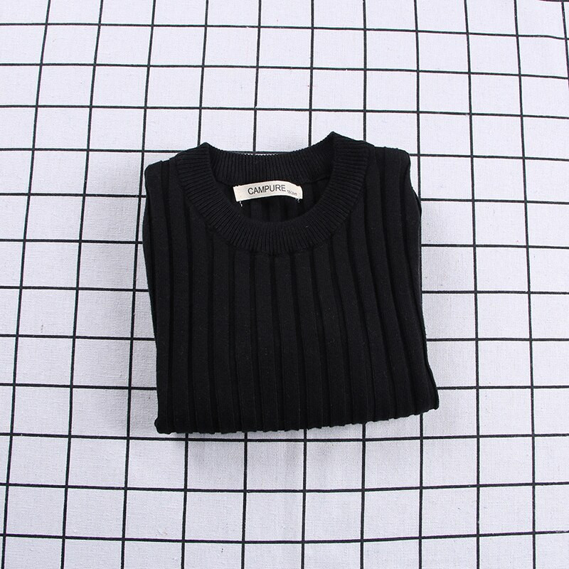 Jauni meiteņu džemperi Solid Candy Color zēnu džemperi Rudens jauns trikotāžas džemperis meiteņu rievotais džemperis Bērnu apģērbs meiteņu džemperis