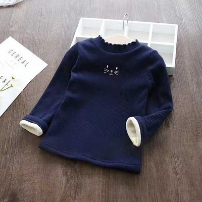 Modes meiteņu džemperis 2021, jauns ziemas bērnu apģērbs multfilmas bērnu topi silti samta biezs bērnu džemperis meiteņu virsdrēbes